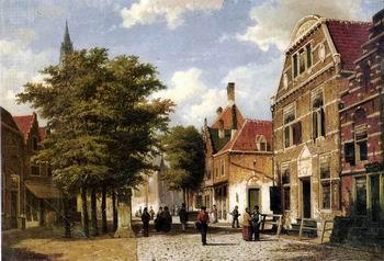 unknow artist European city landscape, street landsacpe, construction, frontstore, building and architecture.033 Germany oil painting art